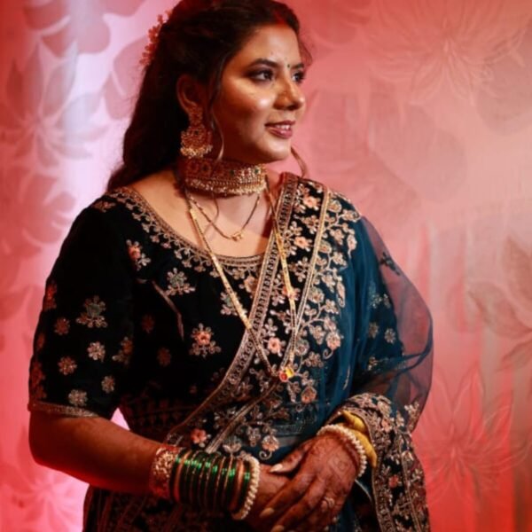 Regal Blue Enigma Lehenga On Rent