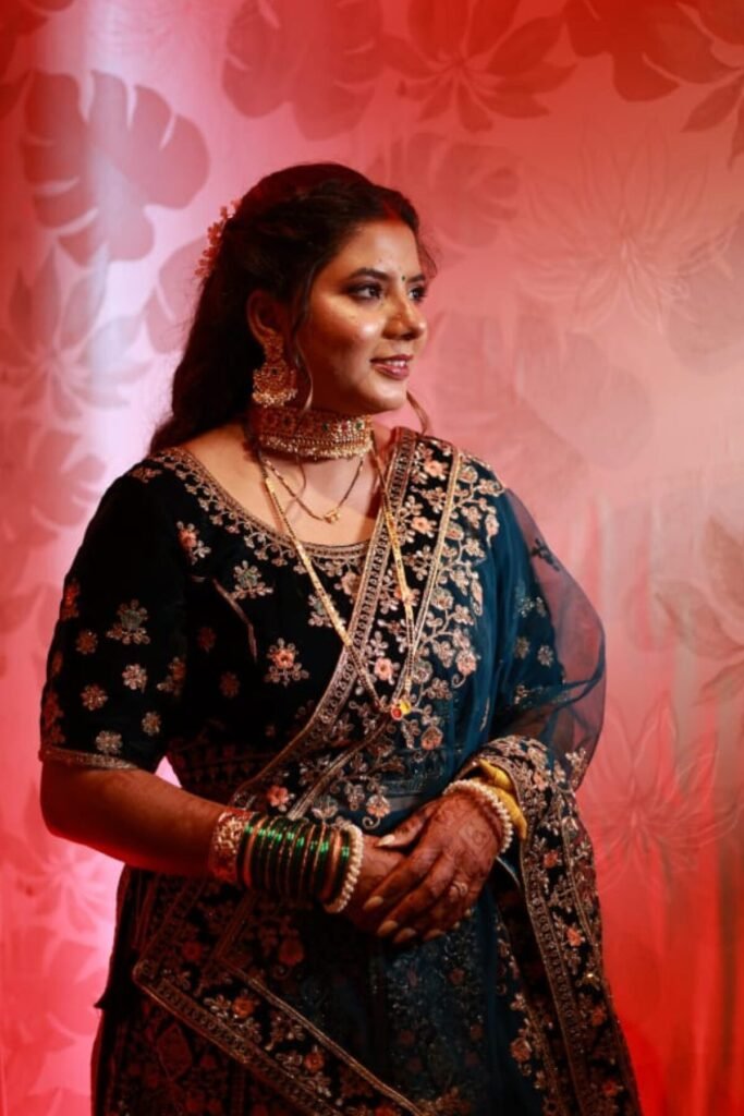 Regal Blue Enigma Lehenga On Rent