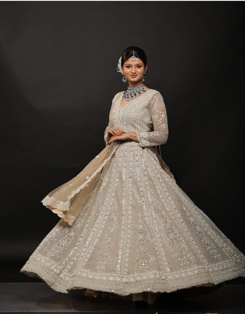 Lilac Embellished Lehenga